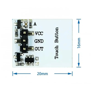 Interruttore a pulsante capacitivo serie <span class=keywords><strong>HTTM</strong></span> 2.7V-6V RGB blu rosso verde giallo forte Anti-interferenza - Product Image 4