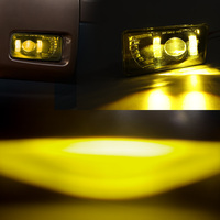 Feux antibrouillard carrés jaunes de 4,5 pouces 60W neufs IP67 6400 lumens pour Chevrolet Silverado 2007-2014, Avalanche 2007-2011 et modèles Yukon