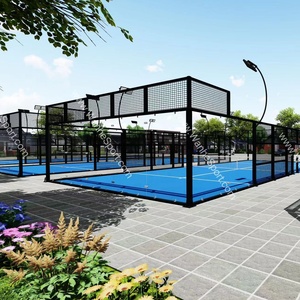 Wanhe Professional High Quality Assembled <strong>Wall</strong> Building Panoramic Padel <strong>Tennis</strong> Court - Product Image 1