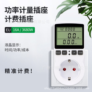 ปลั๊กไฟอัจฉริยะมาตรฐาน EU พร้อมระบบป้องกันไฟเกินและ Wi-Fi สำหรับการใช้งานทั่วไป - Product Image 3