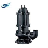 Pompe submersible pour eaux usées SS316, 25 m³/h, hauteur de refoulement 25 m, 4 kW, avec gaine de refroidissement, IP68, pour station de relevage des eaux usées, CE