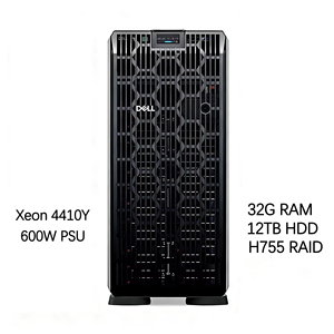 新しいDell PowerEdge T560 2ウェイXeon 4410Y 12C 2.0GHz 32GB DDR5 <span class=keywords><strong>12</strong></span>テラバイトH755 RAID5コントローラーホットスワップ600Wタワーサーバー - Product Image 1