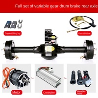 High-Power Electric Tricycle Full Set Integrated Drum Brake Rear Axle Gearbox Assembly for Motorcycle Body Systems