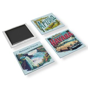Aimants de réfrigérateur en étain personnalisés avec finition de luxe, aimants métalliques haut de gamme pour cadeaux d'entreprise premium - Product Image 5