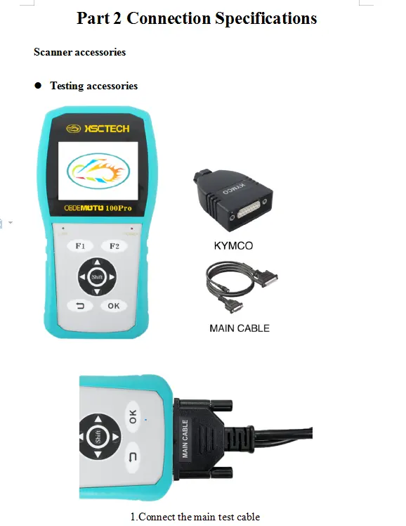 OBDEMOTO 100Pro Motorrad-Diagnose scanner mit ECU-Remap-Funktion