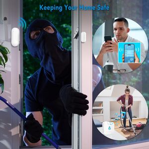 Alarma con <span class=keywords><strong>sensor</strong></span> de movimiento Daytech Tuya Smart Wireless Wi-Fi PIR para pacientes ancianos con demencia con volumen ajustable hasta 10m de detección - Product Image 6