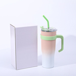 Cấp Thực Phẩm 304 Thép Không Gỉ Đôi Tường Cà Phê Cốc Cốc Với Rơm Nắp Cho Thể Thao Cách Điện Trong Kho Công Suất Lớn Bình - Product Image 5