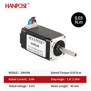 Шаговый двигатель Hanpose 40 мм Серебристый 0,8a 20HS40 0,03 Н. М 4,8 В, шаговый двигатель для 3D-принтера, аксессуары, шаговый двигатель nema 8 mini - Product Image 4