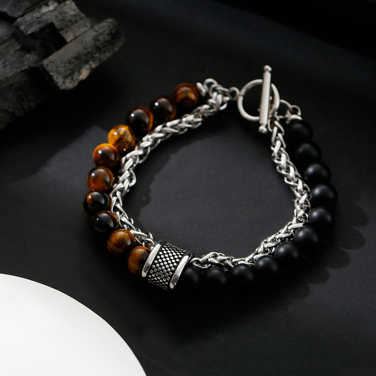 Bracelet double oeil de tigre