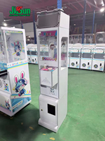 Máquina recreativa de grúa de garras JiSun de alta calidad, mini, operada con monedas, juegos en inglés, construcción metálica, voltaje universal