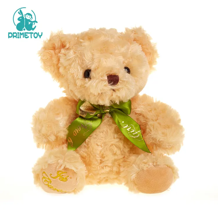 Custom 15Cm Geel Kleine Zitten Teddybeer Speelgoed Knuffel Pluche Gift Pluche Teddybeer