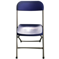 Chaise pliante en plastique et métal OK-342 avec coussin pour l'extérieur, le jardin et les événements – Vente en gros