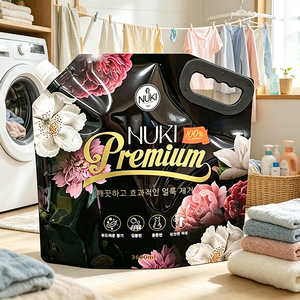 Custom 3600ml Matte PE <b>Plastic</b> <b>Bag</b> Portable Spout Pouch Stand up with Reclosable Nozzle for Detergent Liquid Bath Cream - Product Image 4