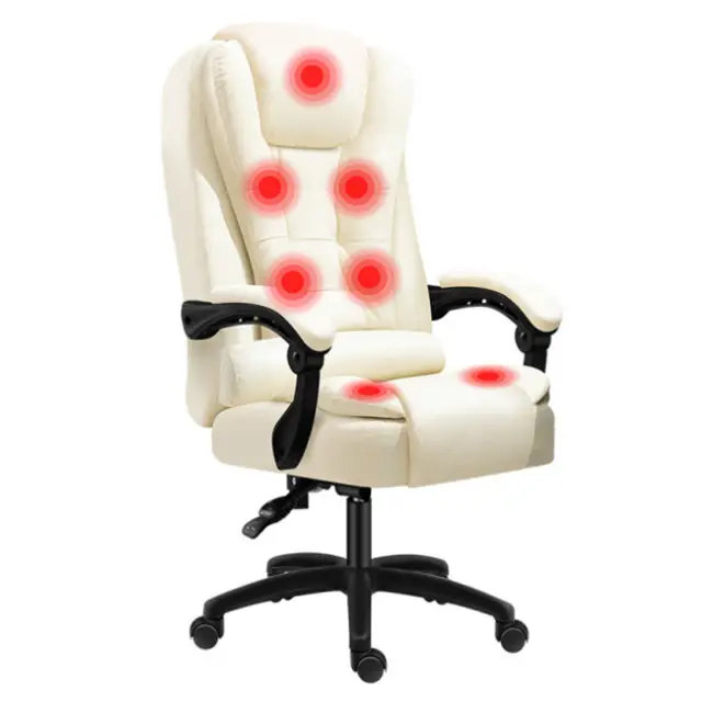 Günstige Pu Leder Computer Rennspiel Stuhl Gamer Racing LED Licht RGB Sieben Punkt Massage Gaming Stuhl mit Lichtern