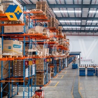 Système de support de palette empilable à étagères robustes pour le stockage en entrepôt Rayonnage de palette en acier à faisceau robuste pour le stockage en entrepôt