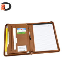 Carpeta Portafolio de Cuero PU A4 2025, Personalizable, Impermeable, para Conferencias, Portadocumentos con Firma