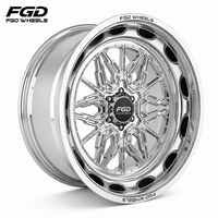 Jantes forgées personnalisables FGD 22 24 26 28 pouces avec face usinée, PCD 6x5.5 6x139.7 pour RAM Toyota Pickup tout-terrain