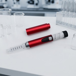 Ergonomic Reusable Metal Injection <b>Pen</b> with Body Cap for 3ml Cartridge Custom Logo Packaging Applications - Product Image 1