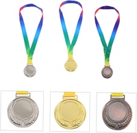Médailles de football en or, argent et bronze, activités sportives, médailles métalliques à suspendre, récompenses, médailles sportives