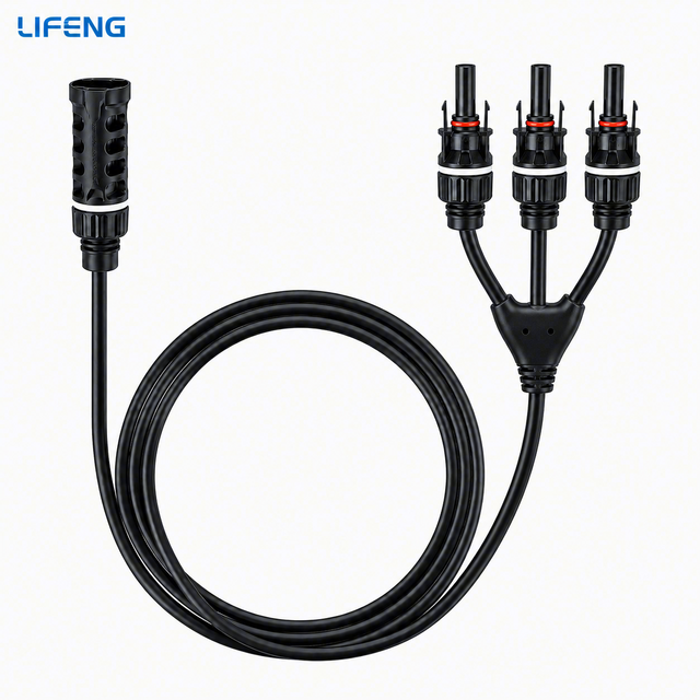Custom PV Splitter Cable 1 in 2/3/4 Out Solar Extension Wire TUV Certified High Temp Waterproof Solar Panel Connection Cable
