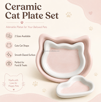 MoMoPaw Tapis de léchage pour chat en céramique de qualité alimentaire, forme chat, compatible lave-vaisselle, pour alimentation lente