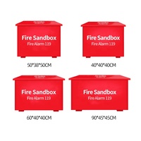 Boîte de sable de feu rouge d'équipement de sauvetage de bonne qualité d'usine pour la lutte contre les incendies