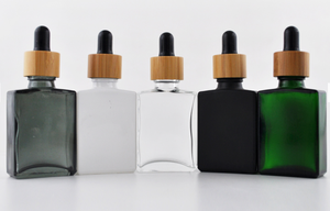 Bouteilles rectangulaires en verre 30ml flacons compte-gouttes carrés en verre pour huile essentielle avec emballage en bouteille 30ml - Product Image 6
