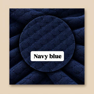 Navy Blue Polyester Rib Knit <b>Boxer</b> Fabric Textured Stretch Material for Fashion Apparel and Garment Manufacturing Wholesale Supp - Product Image 3