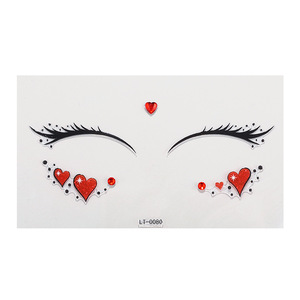 สติ๊กเกอร์ลายสัก LT-0077 ปั๊มฟอยล์ 3 มิติ แบบติดเอง ตกแต่งวันหยุด - Product Image 2