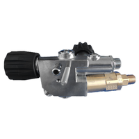 Ensemble de bloc latéral en laiton SEAM CDH avec valve unidirectionnelle et alimentation en gaz réglable pour casques de plongée commerciaux