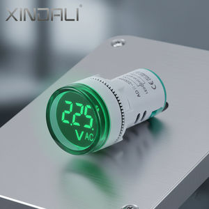 XINDALI AD22-22DSV 22mm Voltímetro <span class=keywords><strong>Digital</strong></span> AC 60-500V LED Verde Display Voltagem Indicador Painel Medidor Sinal Lâmpada - Product Image 1