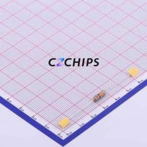 Resistencia de Orificio Pasante CF1/2W-10Kohm 5%T52, Componente de Orificio Pasante (THT), Película de Carbono D3.2xL9mm 10kOhm 5% 500mW - Product Image 1