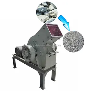 Máquina trituradora de piedra de balasto, trituradora hidráulica de hormigón, cantera de piedra, martillo, Máquina trituradora, planta