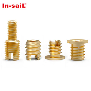Bán buôn Brass cán vân mù lỗ tiêm ren chèn hạt cho nhựa và máy tính xách tay vít và các loại hạt M2 M3 M5 M6 - Product Image 5