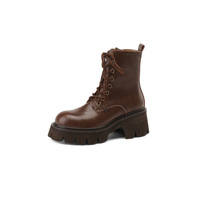 Bottines Martin à lacets avec plateforme et talon bloc épais