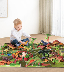 Juego de 52 Modelos de Dinosaurios Prehistóricos Realistas para Niños Pequeños en Estuche Gigante con Forma de Cabeza de Raptor, Paquete al por Mayor, OEM y ODM - Product Image 4