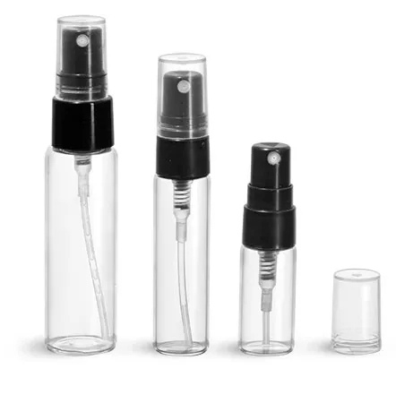 Sample Size clear 1ml 2 ml 3 ml 5 ml 10 ml Fragrance Oil Sample Perfume Bottle Glass Silver Perfume Bottle Vial