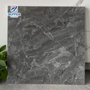 Carreaux de sol en porcelaine effet marbre 60x60cm, finition mate, antidérapants, style rustique, matériaux de construction - Product Image 2