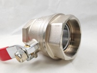 Válvula de Bola Industrial de Latón con Roscas BSP/NPT - Control Manual de Cierre para Agua/Aceite/Gas, Alto Flujo 300 M/h, Presión 650 psi, OEM
