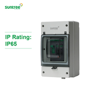 SUNTREE 2P 16,20,25,32,40,50,63,80 ampères 100,125 V IP65 boîtiers résistants aux intempéries dc batterie mccb disjoncteur boîte