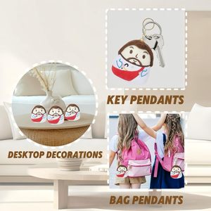 6-Pack 5 Inch Chúa Giêsu Sang Trọng Búp Bê Tôn Giáo Lễ Kỷ niệm Ủng Hộ Đảng Bông Vải Đồ Chơi Nhồi Bông 'Chúa Giêsu Yêu Tôi Đồ Chơi Tin Nhắn - Product Image 5