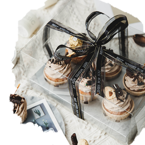 Special Design Custom PET Cupcakes Boxes Cupcake Paper Box
