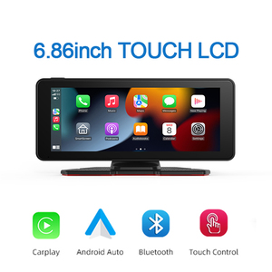 Phổ 6.86inch HD Màn hình cảm ứng không dây Carplay thông minh Bảng điều khiển xe máy nghe nhạc hệ thống định vị xe 1080p phía sau Dash Cam - Product Image 2