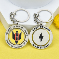 Porte-clés rotatifs personnalisés en métal nickelé, porte-clés tournant, souvenir de voyage, cadeau promotionnel