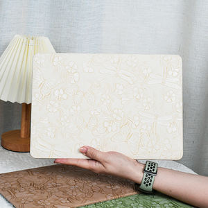 Étui rigide pour ordinateur <span class=keywords><strong>portable</strong></span> en cuir PU moderne, durable et protecteur, motif papillon et fleur, pour Macbook Air 13 M2/M3/M4 A2681 A3113 A3240 - Product Image 6