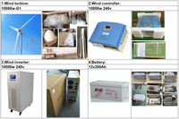 Système éolien à haut rendement ESG, prix d'usine bas, générateur hors réseau, kit complet, éolienne 1KW 3KW 5KW 10KW