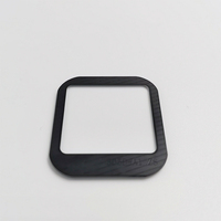 Couverture de protection personnalisée en verre sérigraphié avec bordure noire pour lentille de protection d'appareil, avec fenêtre d'affichage d'instrument carrée arrondie