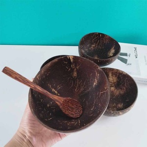 Tazón Artesanal Hecho a Mano con Cáscara de Coco Natural y Base Alta |   Tazón Biodegradable Premium para Yogur y Ensalada de Frutas - Product Image 4