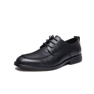 Top Luxury Designer Spring/Summer New British Style Genuine Leather <b>Square</b> Breathable Lace-Up Lightweight Business Wedding Shoes - Product Image 5