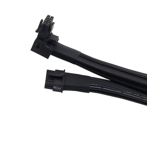 PCIE 5.0 12+4pin Graphics Card <b>Cable</b> Male to 90 Degree ATX <b>Power</b> Supply Extension GPU 600W for 4090 12V PCIE 5.0 600W 16Pin GPU - Product Image 3